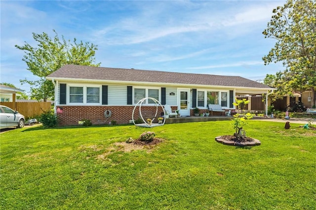 521 S 13th St, Rogers, AR 72758 - ranch-style home with brick siding and an attached carport