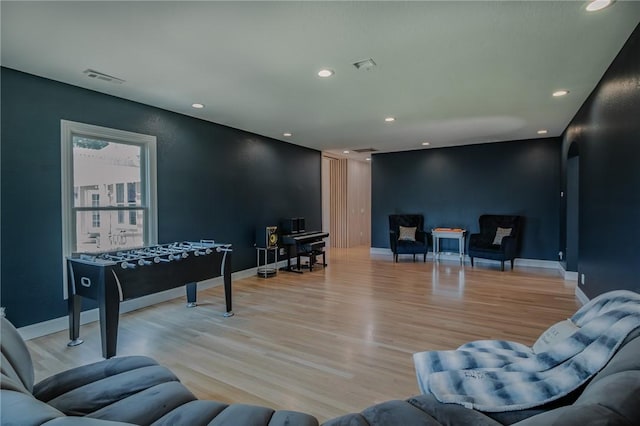 4 W Colonial Dr, Rogers, AR 72758 - living room featuring recessed lighting, light wood-style flooring, and baseboards