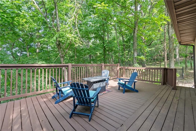 3 Summit Dr, Holiday Island, AR 72631 - view of wooden deck