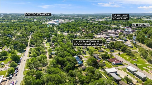 413 W Tahlequah St, Siloam Springs, AR 72761 - aerial view
