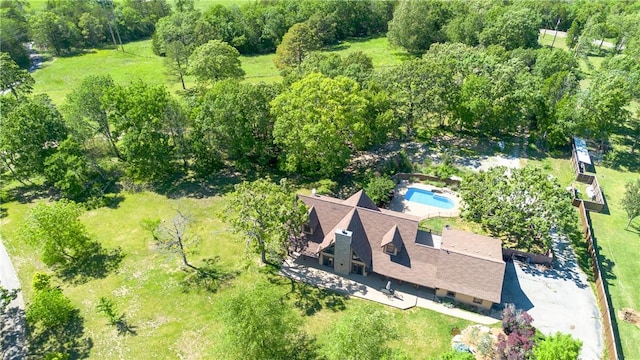 463 County Road 2281, Eureka Springs, AR 72631 - aerial view of property and surrounding area featuring a pool area