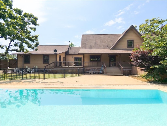 463 County Road 2281, Eureka Springs, AR 72631 - view of pool with a patio and stairway
