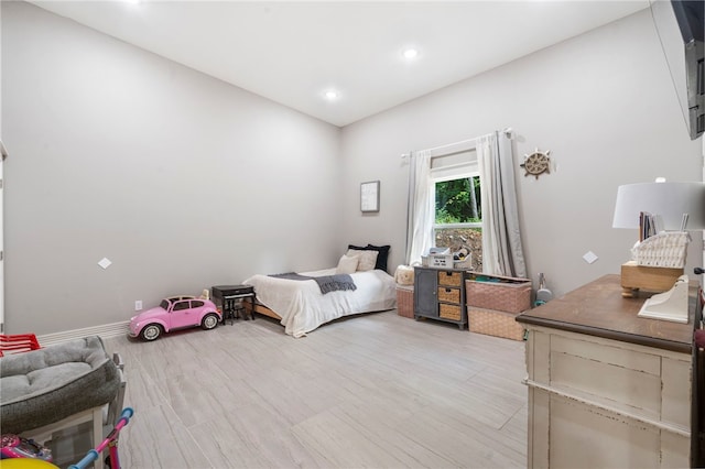 18097 Clear Water Rd, Fayetteville, AR 72704 - bedroom with recessed lighting and light wood finished floors