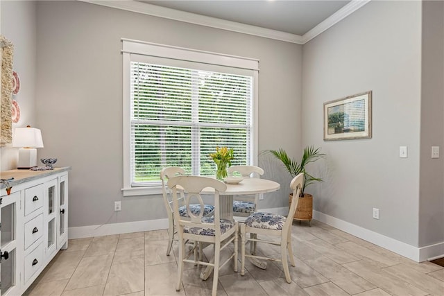 13 Ingleborough Dr, Bella Vista, AR 72715 - dining area with ornamental molding and baseboards
