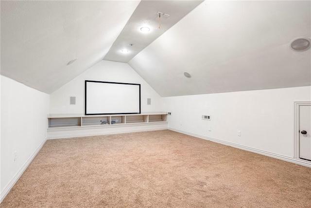 29 Kentallen Ln, Bella Vista, AR 72715 - carpeted cinema room with vaulted ceiling and baseboards
