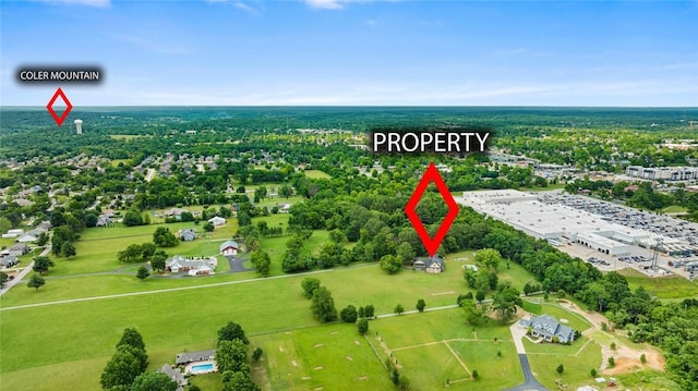 605 SW O St, Bentonville, AR 72712 - drone / aerial view