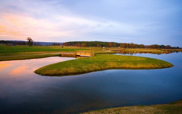 10211 Lydia Ln, Danville, AR 72833 - view of home's community with a water view and a lawn