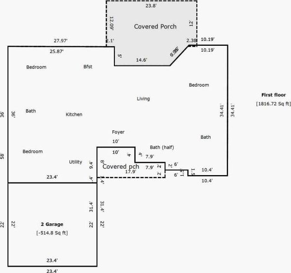 10211 Lydia Ln, Danville, AR 72833 - home floor plan