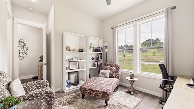 14290 Osage Creek Rd, Springdale, AR 72762 - living area with wood finished floors and baseboards