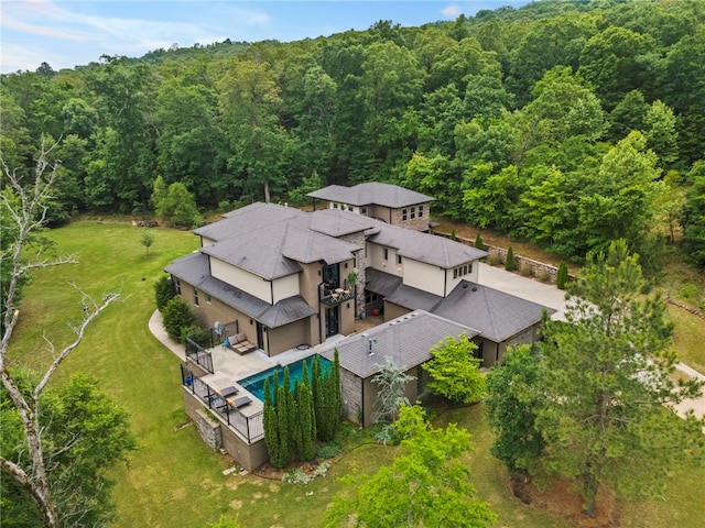 3634 Sugarberry Ln, Springdale, AR 72764 - aerial view of property and surrounding area featuring a heavily wooded area