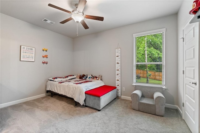 5219 Joe Ln, Rogers, AR 72756 - carpeted bedroom with baseboards and ceiling fan