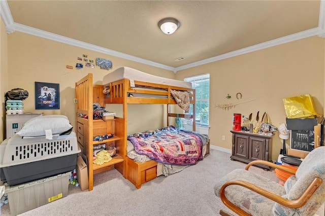 22 Dunstable Dr, Bella Vista, AR 72714 - bedroom featuring ornamental molding, carpet floors, and baseboards