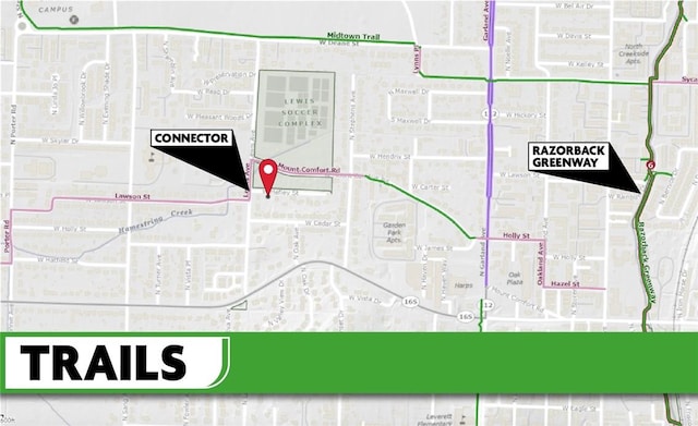 1627 W Hefley St, Fayetteville, AR 72703 - map / location