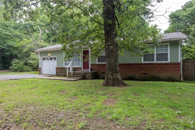 1627 W Hefley St, Fayetteville, AR 72703 - view of front of home with driveway, a garage, and brick siding