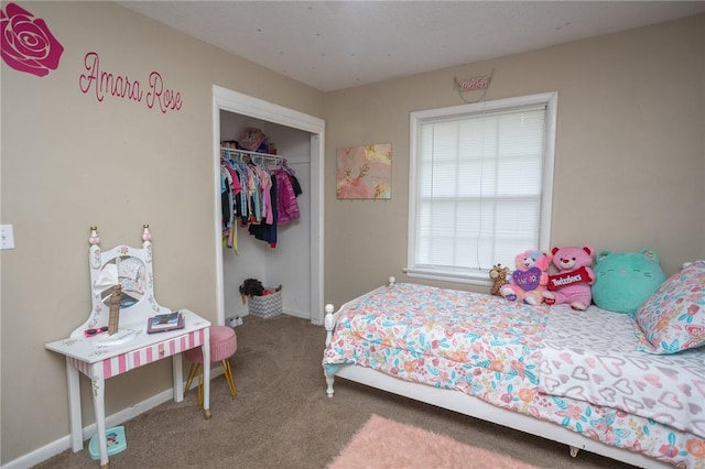 1627 W Hefley St, Fayetteville, AR 72703 - carpeted bedroom featuring a closet and baseboards