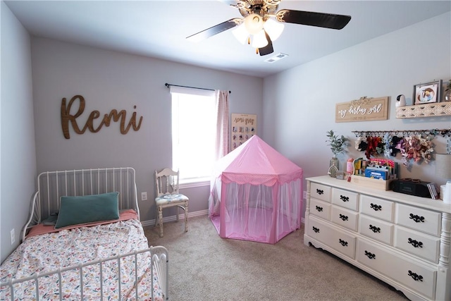 5803 SW Gentle Winds Ave, Bentonville, AR 72713 - carpeted bedroom featuring ceiling fan