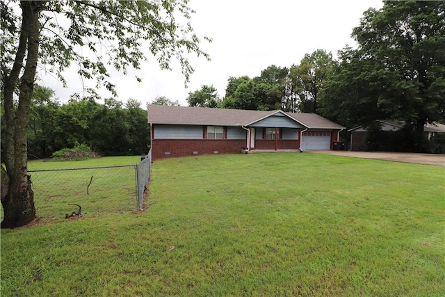 3064 Brandy Ln, Springdale, AR 72762 - ranch-style house featuring an attached garage, brick siding, and driveway