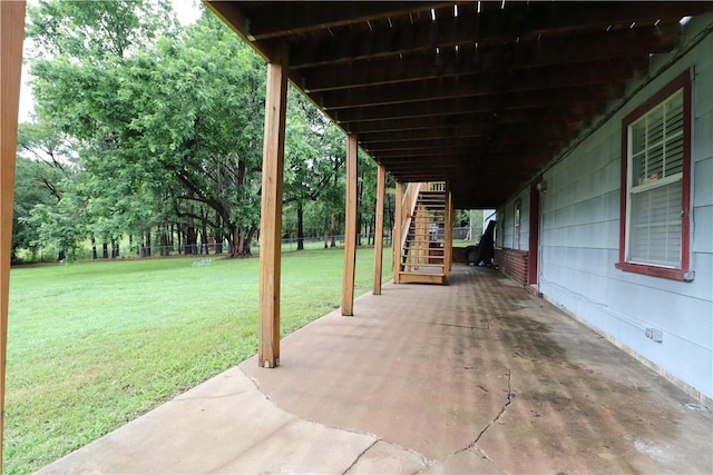 3064 Brandy Ln, Springdale, AR 72762 - view of patio / terrace with stairs