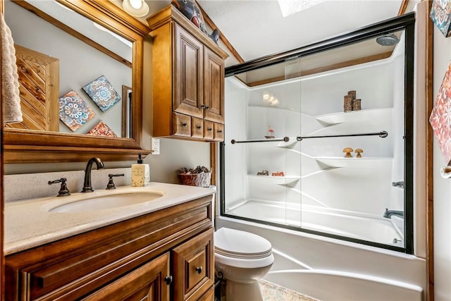 2895 County Road 116, Eureka Springs, AR 72631 - bathroom with vanity and enclosed tub / shower combo