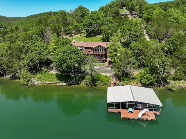 2895 County Road 116, Eureka Springs, AR 72631 - view of subject property with a nearby body of water and a heavily wooded area