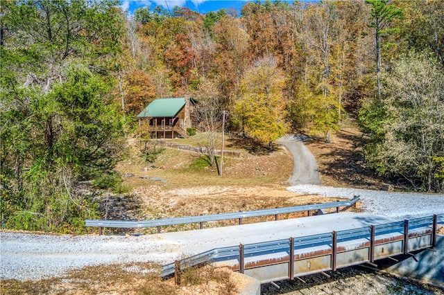 96NC6450 457 NC-6012, Jasper, AR 72641 - view from above of property with a heavily wooded area