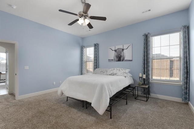 600 Gala Cir, Bentonville, AR 72712 - bedroom featuring carpet flooring, baseboards, and ceiling fan