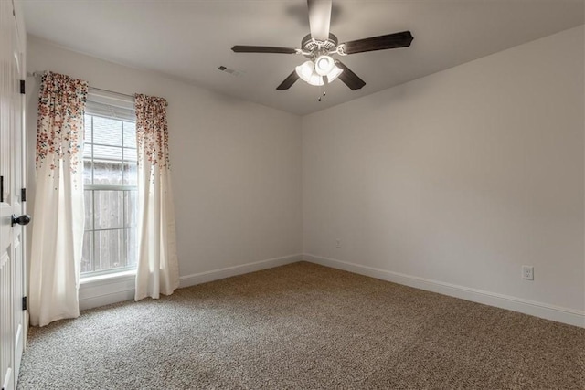 600 Gala Cir, Bentonville, AR 72712 - carpeted spare room featuring ceiling fan and baseboards