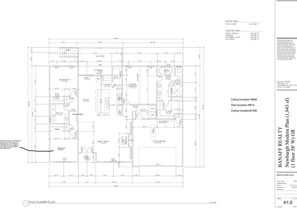 273 Stoneykirk Dr, Bella Vista, AR 72715 - home floor plan
