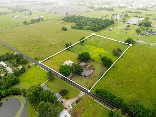 20608 Keck Rd, Siloam Springs, AR 72761 - aerial view of sparsely populated area with property parcel outlined