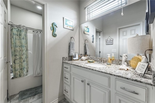 757 Harper Dr, Pea Ridge, AR 72751 - full bathroom featuring vanity and shower / bath combination with curtain