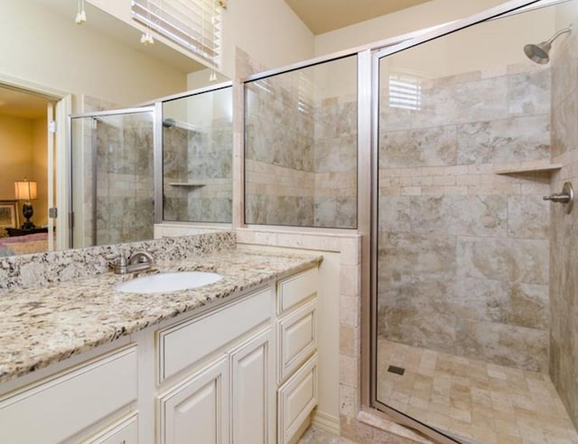 757 Harper Dr, Pea Ridge, AR 72751 - bathroom with a shower stall and vanity