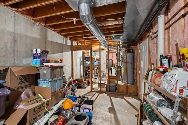 8200 Titleist Cir, Rogers, AR 72756 - unfinished basement with water heater
