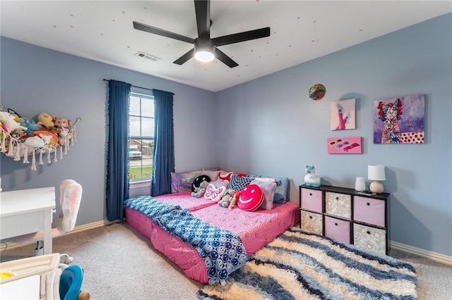 7533 Devonshire Ave, Springdale, AR 72762 - carpeted bedroom featuring baseboards and ceiling fan