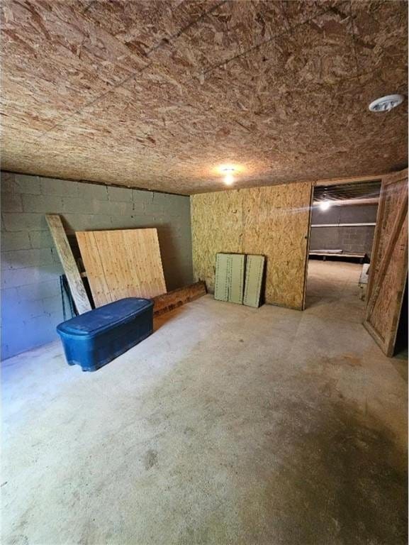 3 Rhonda Ln, Bella Vista, AR 72715 - below grade area featuring concrete block wall