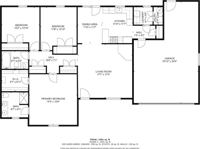 1110 Meadowlark Ln, Siloam Springs, AR 72761 - home floor plan