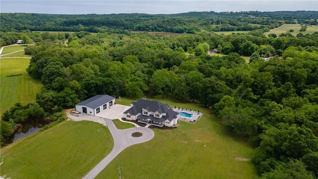 2762 Wilson Ln, Fayetteville, AR 72703 - aerial view of property and surrounding area featuring a forest