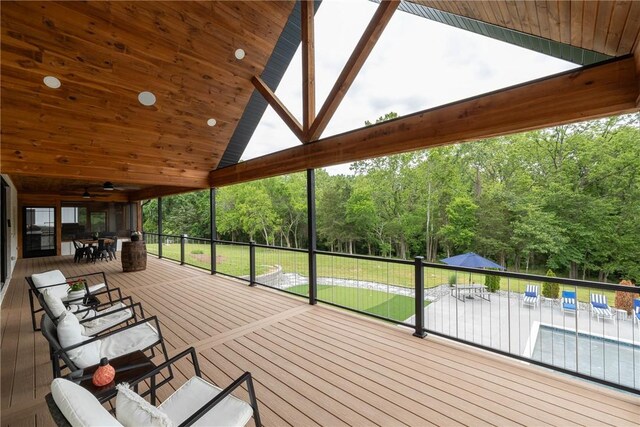 2762 Wilson Ln, Fayetteville, AR 72703 - deck featuring outdoor dining space