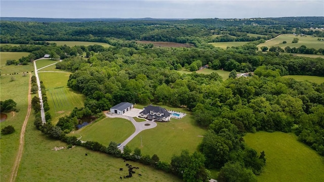 2762 Wilson Ln, Fayetteville, AR 72703 - overview of rural landscape featuring a heavily wooded area