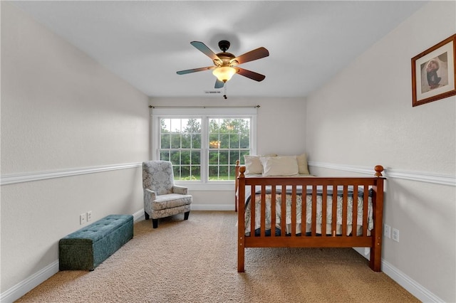 12292 Butler Rd, Prairie Grove, AR 72753 - carpeted bedroom with baseboards and ceiling fan