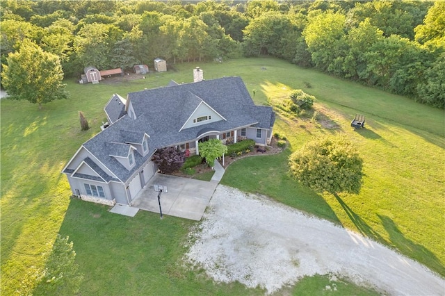 12292 Butler Rd, Prairie Grove, AR 72753 - view from above of property featuring a forest