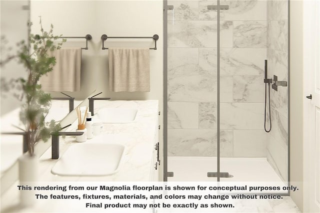 3329 Mp Pkwy Unit 308, Bentonville, AR 72712 - full bath featuring a stall shower and double vanity