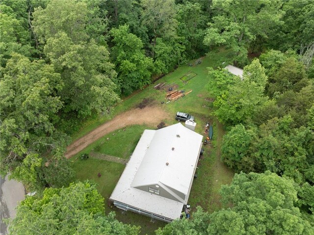 14090 Canal St, Rogers, AR 72758 - aerial view of property and surrounding area featuring a forest