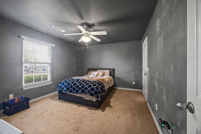 809 Irelan, Lowell, AR 72745 - carpeted bedroom featuring baseboards and a ceiling fan