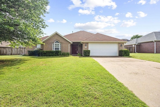 809 Irelan, Lowell, AR 72745 - ranch-style home with an attached garage, concrete driveway, and brick siding