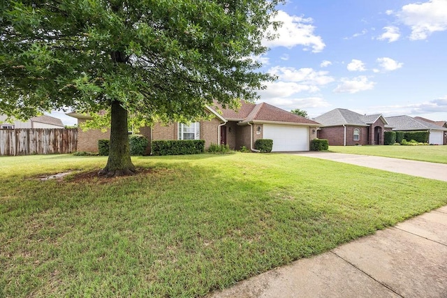 809 Irelan, Lowell, AR 72745 - view of front of home with an attached garage, concrete driveway, and brick siding