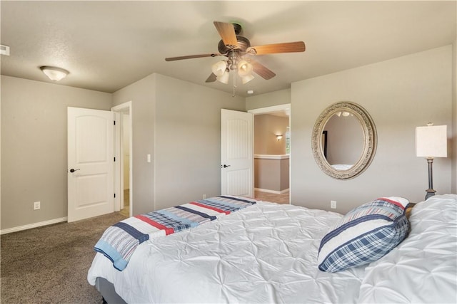 14453 Merritt Dr, Pea Ridge, AR 72751 - carpeted bedroom with baseboards and ceiling fan