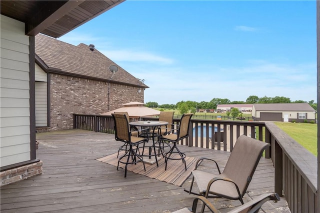 14453 Merritt Dr, Pea Ridge, AR 72751 - deck with outdoor dining area