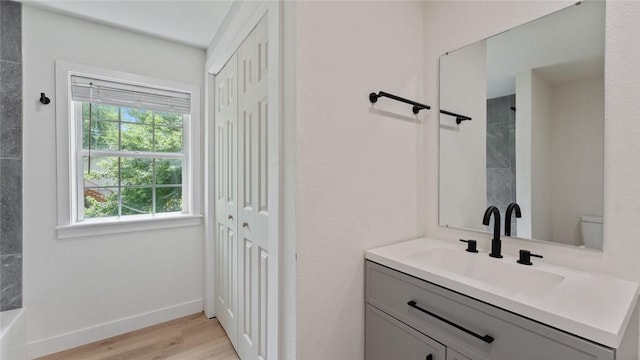 1580 Jones Ln, Pea Ridge, AR 72751 - full bath with wood finished floors, vanity, plenty of natural light, and toilet
