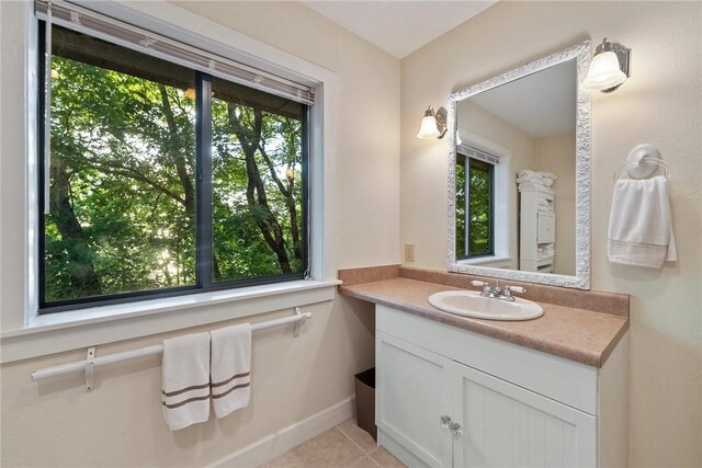 9151 Bay Ridge Ln, Garfield, AR 72732 - bathroom with vanity and tile patterned flooring
