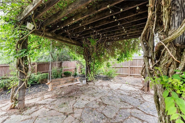 600 Rocky Xing, Fayetteville, AR 72704 - fenced backyard with a patio